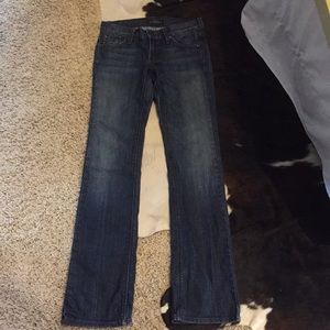 Bootcut blue jeans